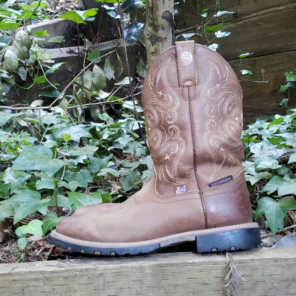 Justice "George Strait" Waterproof Cowgirl Boots